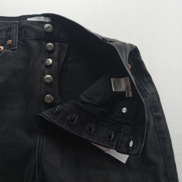 Pistola Women's Keaton High Rise Slim Straight Jeans Size 26 Taurus Black Wash - Picture 6 of 8